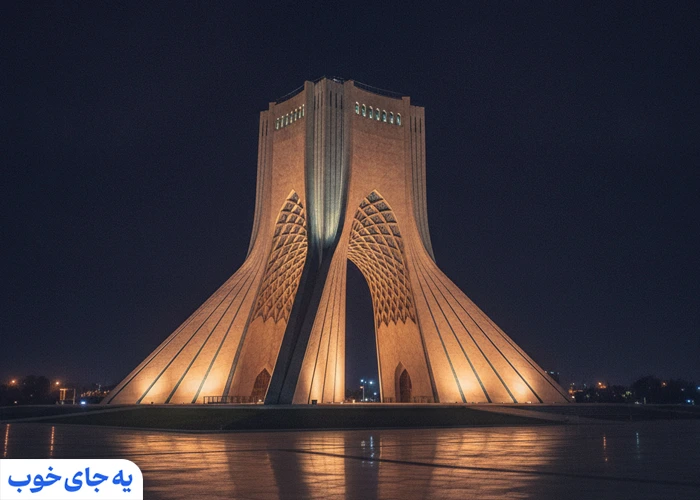عکس داخل برج آزادی